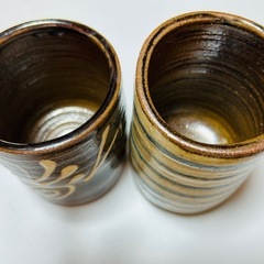陶器　大きめのコップ(中古品)の画像
