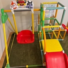 アンパンマン　滑り台　ブランコ　ジャングルジム　おかたづけブランコパークの画像