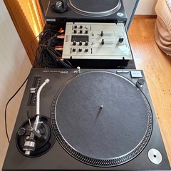 テクニクス Technics ターンテーブル ミキサー DJテーブル PC台 
セットの画像