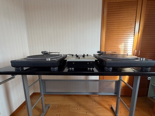 テクニクス Technics ターンテーブル ミキサー DJテーブル PC台 
セット