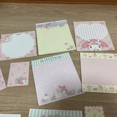 マイメロ便箋セット&ラミネートフィルムの画像