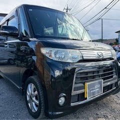 人気車種 ダイハツ タントカスタム★総額15.8万円★車検付き 内装良好 修復歴なし ナビ フルセグTV BT音楽 ETC 左パワスラ お手頃価格♪お早めに！の画像