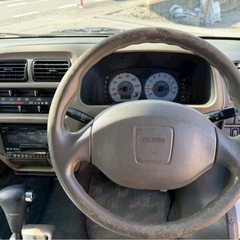 走行85000キロ AA評価4点 スズキ エブリィワゴン ジョイポップターボ ハイルーフ★総額17.8万円★車検付き 内装良好 修復歴なし キーレス パワーウィンドウの画像