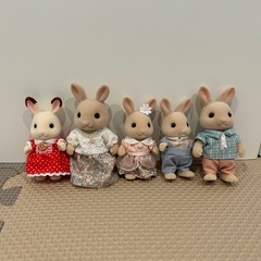 🐰はじめての シルバニアファミリー　お人形4体付の画像