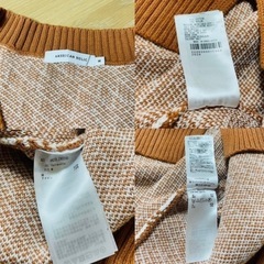 アメリカンホリック　Mサイズ　Vネック　ニットベスト　幾何学模様 の画像