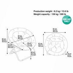 コストコ　大型ソーサーチェアの画像