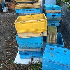 一個150円！折り畳みコンテナ、カゴ、ケース、箱、物流の画像