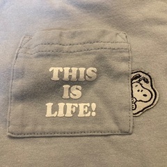 【キッズ】ベルメゾン　ロンT スヌーピー　水色　130cmの画像