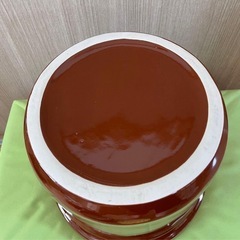 蓋つきカメ　漬物壺  食品保存容器 漬物石　押し蓋付きの画像