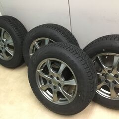 【🍀美品】ブリヂストン・スタットレスタイヤ「VRX２」１９５／６５Ｒ１５ アルミホィール付・合計4本「管理No1-1」の画像