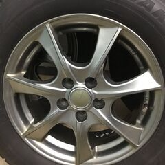 【🍀美品】ブリヂストン・スタットレスタイヤ「VRX２」１９５／６５Ｒ１５ アルミホィール付・合計4本「管理No1-1」の画像