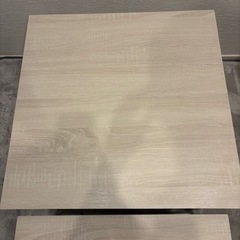 ネストテーブル　ローテーブル　アッシュホワイトの画像