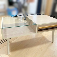 【取り置き中】ガラス　ローテーブル　センターテーブル　おしゃれの画像