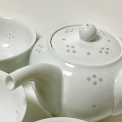 未使用　波佐見焼　白山陶器　ほたる星華　茶器セット　急須　湯吞み　緑茶の画像