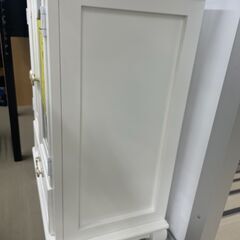 【ジャングルジャングル滋賀草津店】ジモティ来店特価‼ キャビネット アンティーク ホワイト J-251121の画像