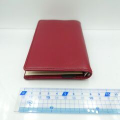 ワインレッド　レイメイ藤井　システム手帳　ダヴィンチ　ポケットサイズ　mini6の画像