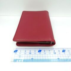 ワインレッド　レイメイ藤井　システム手帳　ダヴィンチ　ポケットサイズ　mini6の画像