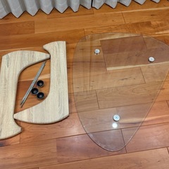 ガラスローテーブル　高さ40cmの画像