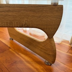 ガラスローテーブル　高さ40cmの画像