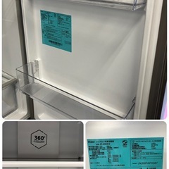 【中古】大阪引取歓迎　 Haier 冷凍冷蔵庫 JR-M20E3 304L 2023年製【KSK1F001】の画像