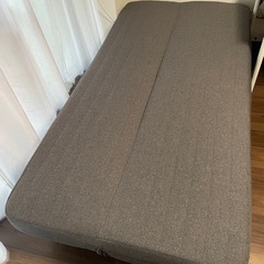 【極美品】無印良品　ソファべベッド　脚付の画像