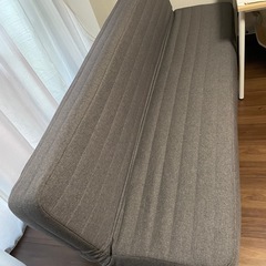 【極美品】無印良品　ソファべベッド　脚付の画像