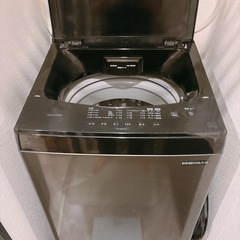 アイリスオーヤマ 洗濯機 6kg 新生活 一人暮らし ブラック ガラストップ 縦型 IAW-T605BL-Bの画像