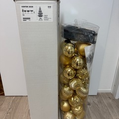 クリスマスツリー170センチオーナメント付きの画像