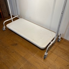 キャスター付 2段 ハンガーラックの画像