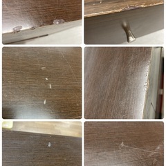 S144 ⭐ 4段チェスト ローチェスト タンス 箪笥 ブラウン 幅117cm USEDの画像