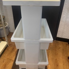 【在庫限り！】3段キャスター付き収納ワゴン｜サロン・洗面台・カフェの省スペース収納に大人気🔥の画像