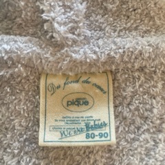 ジェラートピケ　ポンチョ　ベビー　80-90センチの画像