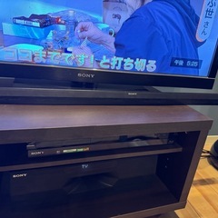 テレビ、レコーダー、スピーカーの画像