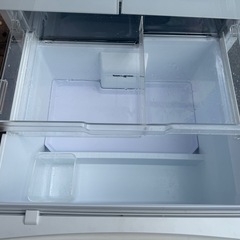 三菱　451L　5ドア冷蔵庫　MR-MB45G-W　2021年製 ホワイトの画像