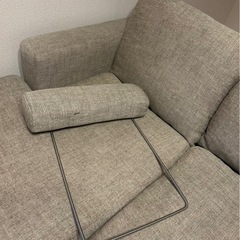 3人掛けソファ　グレージュの画像