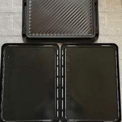 Panasonic　グリル皿　角皿2枚　調理レシピ説明書の画像