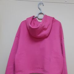 ショッキングピンクのパーカー　T-421の画像