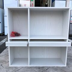 本棚 マガジンラック チェスト ホワイト  🚚自社配送時💳代引き可🚚(現金、クレジット、スマホ決済対応)の画像