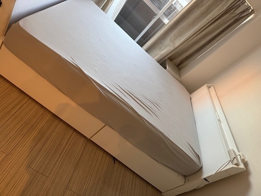 コアラマットレスダブル＋ダブルベッドフレーム+ベッドサイドテーブル（希望あれば）