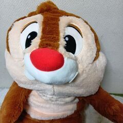 チップ＆デール　デール超特大寝そべりぬいぐるみの画像