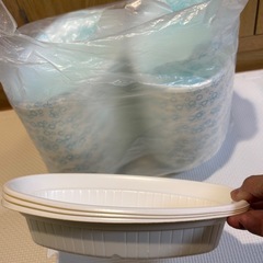使い捨てカレー皿120枚〜と豚汁用お椀80枚〜とポンキッキピンチの画像