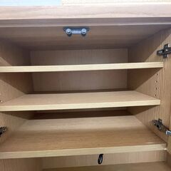 【ジャングルジャングル滋賀草津店】ジモティ来店特価‼ 食器棚 ナチュラル J-251123の画像