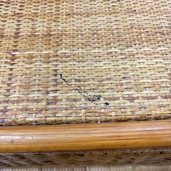  ラタン 籐 4段チェスト ヴィンテージ  籐 籐製品　ラタンチェスト　アジアン家具　ランドリーラックの画像