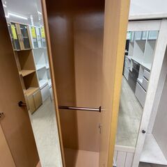 【ジャングルジャングル滋賀草津店】ジモティ来店特価‼ ワードローブ ナチュラル J-251124の画像