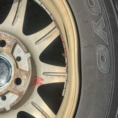 スタッドレス155/65R13 PCD100 ホイール付きの画像