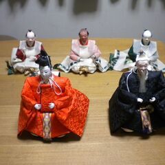 ひな人形の随臣と奴の画像