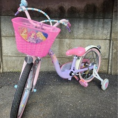NO:71   補助輪付き子供自転車　プリンセスプリンセス ides 18インチの画像