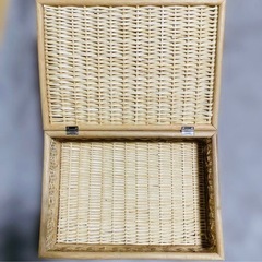 無印　ブリ材　バスケット　廃盤品　2個セットの画像