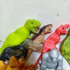 ゴム製恐竜フィギュア15体セットの画像