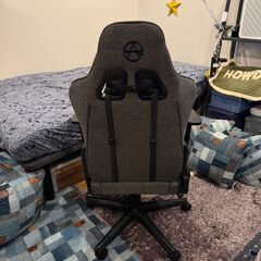 美品・ゲーミングチェア・グレー・SeAGA-04・オフィスチェアの利用にもの画像